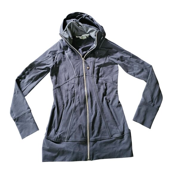 Athleta Women's Athletic Zip Hoodie Jacket Black Hooded size XS - Picture 7 of 13